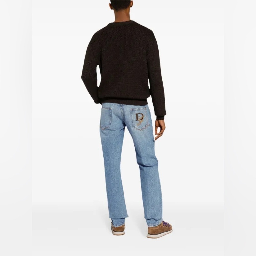 Dolce & Gabbana logo-embroidered jeans Size 3XL